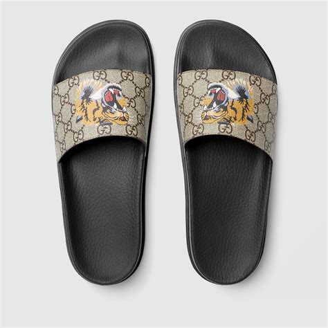 men's Gucci tiger slides